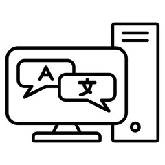 Language translation icon