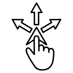 Gesture navigation icon