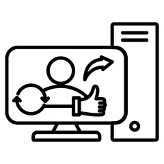 Automated posting icon