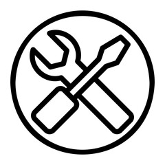 tools line icon