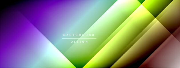 Dynamic shadow lines with gradient colors geometric background