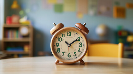 A simple, child-friendly clock with large clear numbers