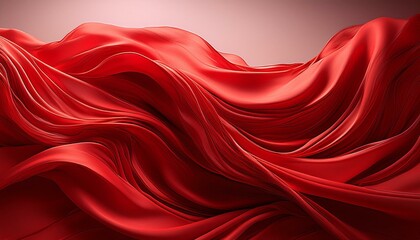 flowing red fabric