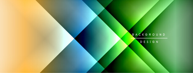 Dynamic shadow lines with gradient colors geometric background