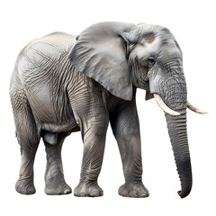 Obraz premium Lifesize Elephant Sculpture in Outdoor Park Setting for Art Display