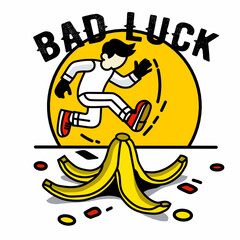 illustration of a person with a banana