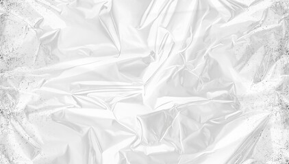 A crumpled sheet of aluminum foil with various creases and folds, capturing the reflective and malleable properties of the material.