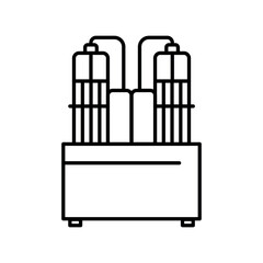 Electrolyzer line black icon. Sign for web page, mobile app,