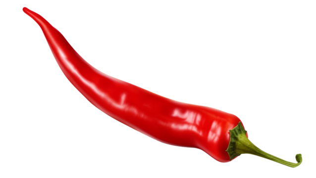 Primer plano de un chile rojo.