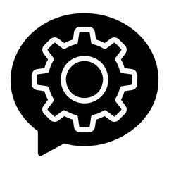 gear glyph icon