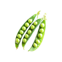 Fresh green peas in pods healthy food