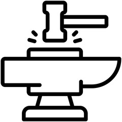 Obraz premium Metalworking Icon