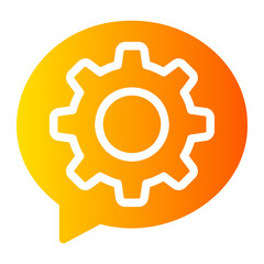 gear gradient icon
