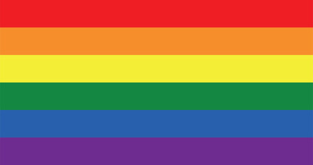 Gay Pride Rainbow Flag (LGBTQ) High Quality Illustration