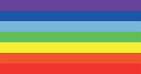PACE Rainbow Flag (LGBTQ) Without Text High Quality Illustration