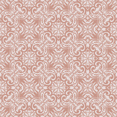 Vector damask seamless pattern with Ornamental Motifs for Decor Design.