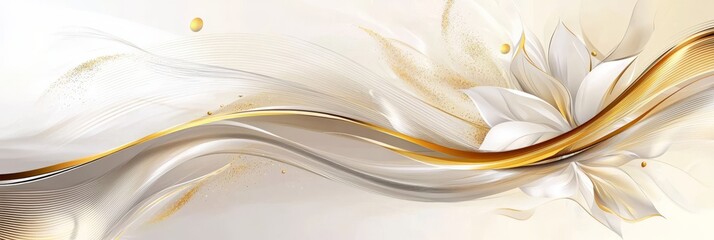 Luxurious celebration card featuring a beautiful gold theme.