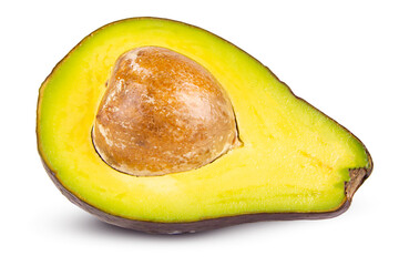 Avocado isolated on white, transparent background. png file
