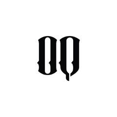 OQ monogram logo design letter text name symbol monochrome logotype alphabet character simple logo