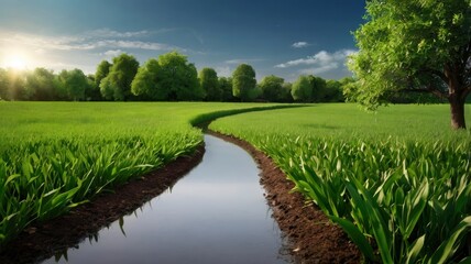 Obraz premium power point background about going green