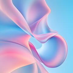 abstract pink and blue fluid shapes.