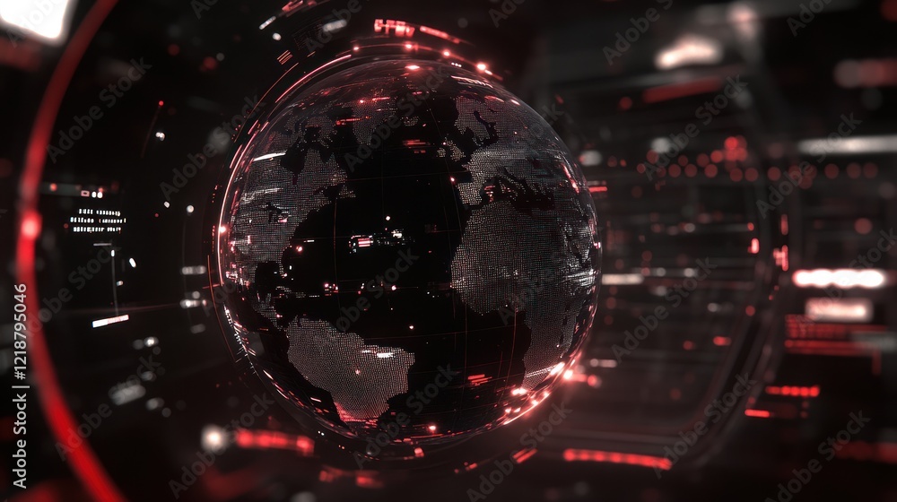 Poster global network: digital earth visualization