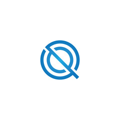 Vector creative monogram letter Q logo design