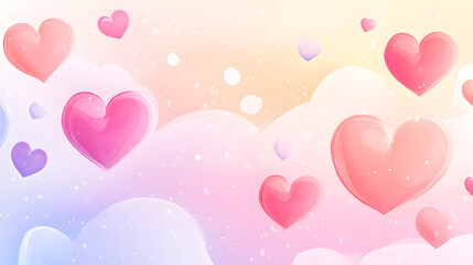 Happy valentine's day greeting cards with trendy gradients for brochures, advertising, and postcards. romantic event flyers for banners or social media posts.