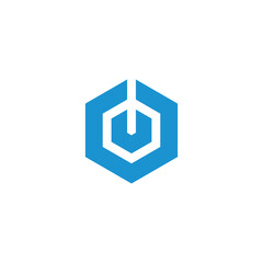 Abstract Hexagon Logo design vector template