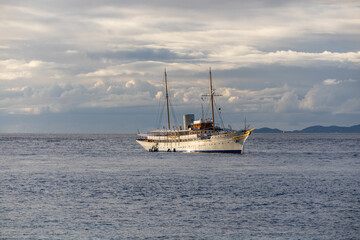 Cruise ship   in Indian Bay, Saint Vincent and the Grenadines