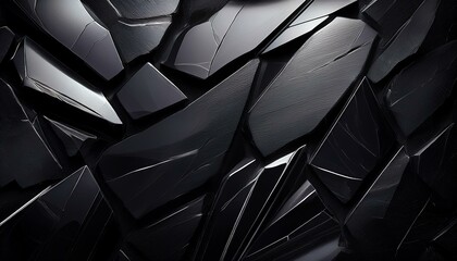 polished obsidian texture deep black with subtle sharp edges and glossy reflections modern and bold obsidian illustration