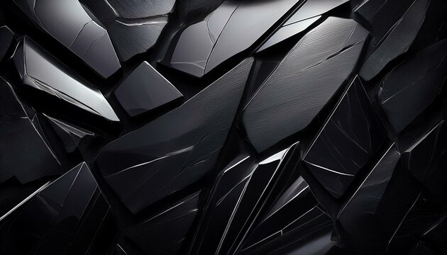 polished obsidian texture deep black with subtle sharp edges and glossy reflections modern and bold obsidian illustration