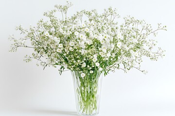 Delicate White Flower Bouquet in Vase
