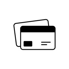 	
credit card icon, atm card, simple flat style, pictogram logo sign symbol vector illustration, isolated on white for mobile app