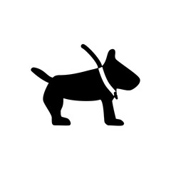 dog icon, simple flat style, pictogram logo symbol vector illustration, isolated on white for mobile app