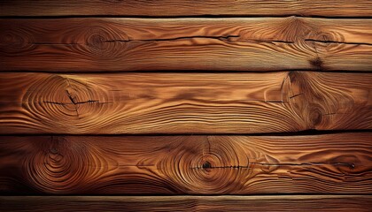 Obraz premium weathered and rustic wooden planks with natural knots and grain patterns background texture natural rustic illustration