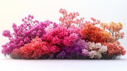 Colorful garden of flowers in full bloom. Generative AI