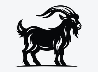 Black the ram goat Vector Illustration - Symbol of Independence and Resourcefulness