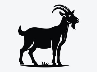 Black the ram goat Vector Illustration - Symbol of Independence and Resourcefulness