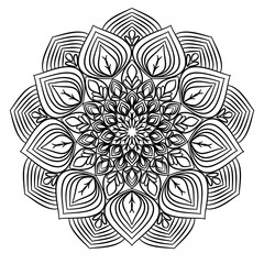 Mandala flower design with complex patterns.5
