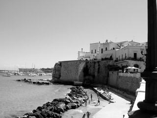 Italy, Puglia, Salento, Lecce: foreshortening of old Village of Otranto.