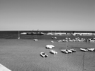 Italy, Puglia, Salento, Lecce: foreshortening of old Village of Otranto.