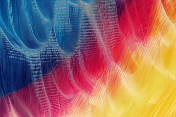 Obraz premium Distorted text generated from noise data.