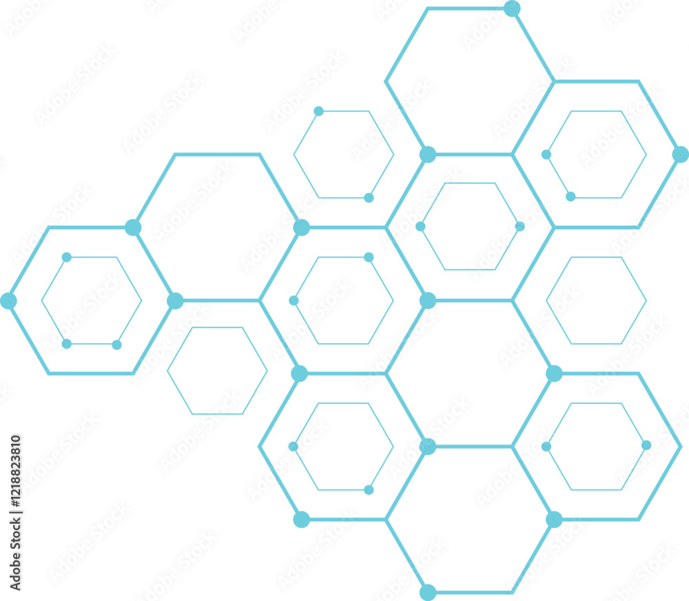 Poster hexagon technology element design. hexagon concept design abstract technology background. abstract b