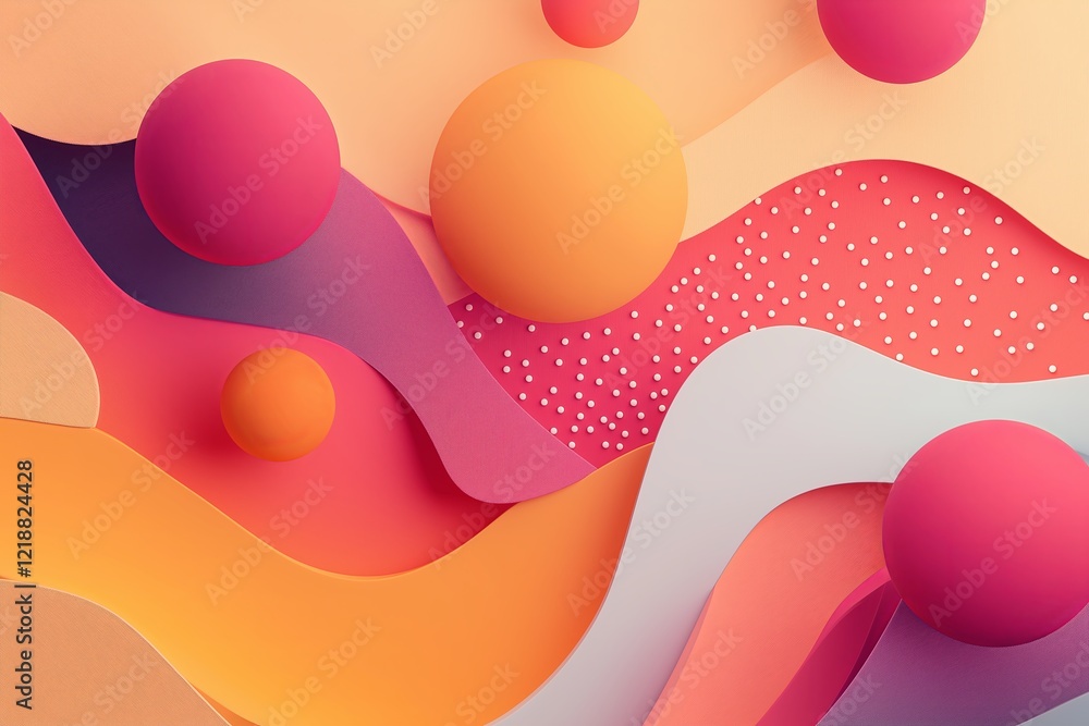 Poster Dynamic shapes responding to audio input