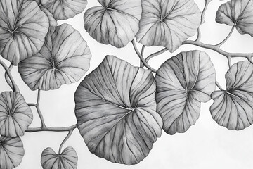 Endless veins and branching details in nature-inspired leaves