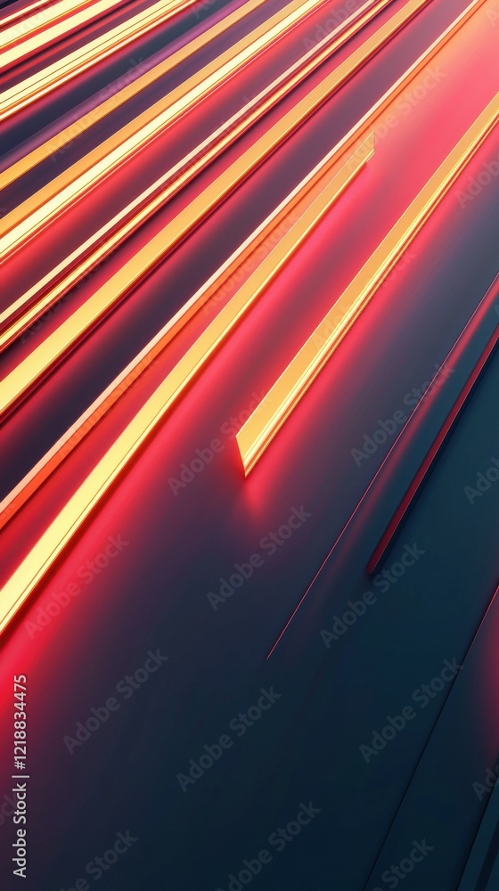 Poster dynamic radiant light streaks abstract design digital artwork modern aesthetic close-up view sharp p