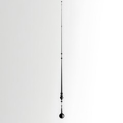 Black Liquid Falling in Beads and Drops