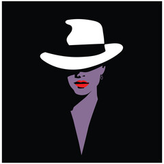 Mysterious Woman in a Hat