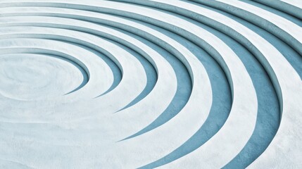 Naklejka premium Modern abstract design with circular patterns clean white background graphic art minimalist environment close-up view